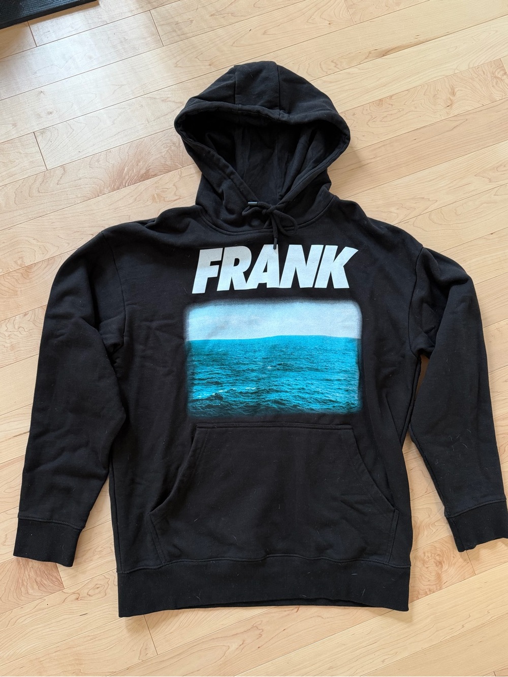 Market Black Hoodie with Teal Frank Ocean Graphic
